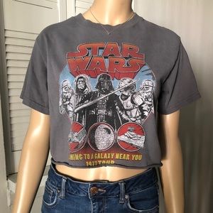 Epic Grey Star Wars Crop Top